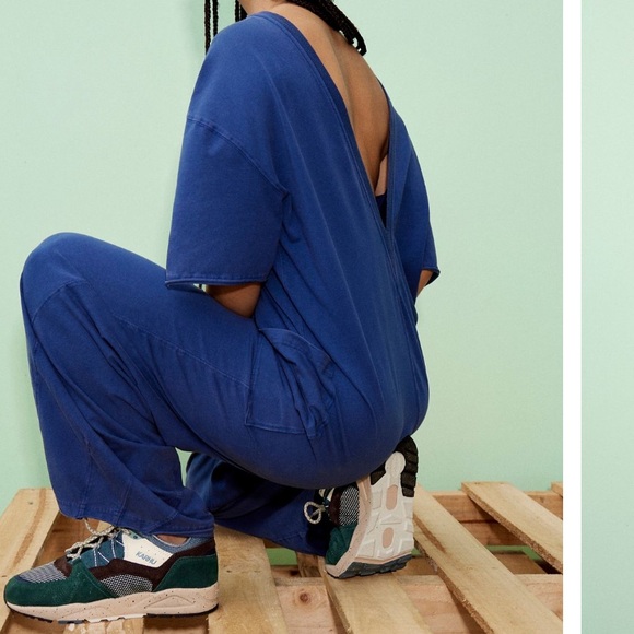 NWOT Free People Movement Hot Shot Tee Onesie - Black Grape - XL *IR* - Picture 3 of 10